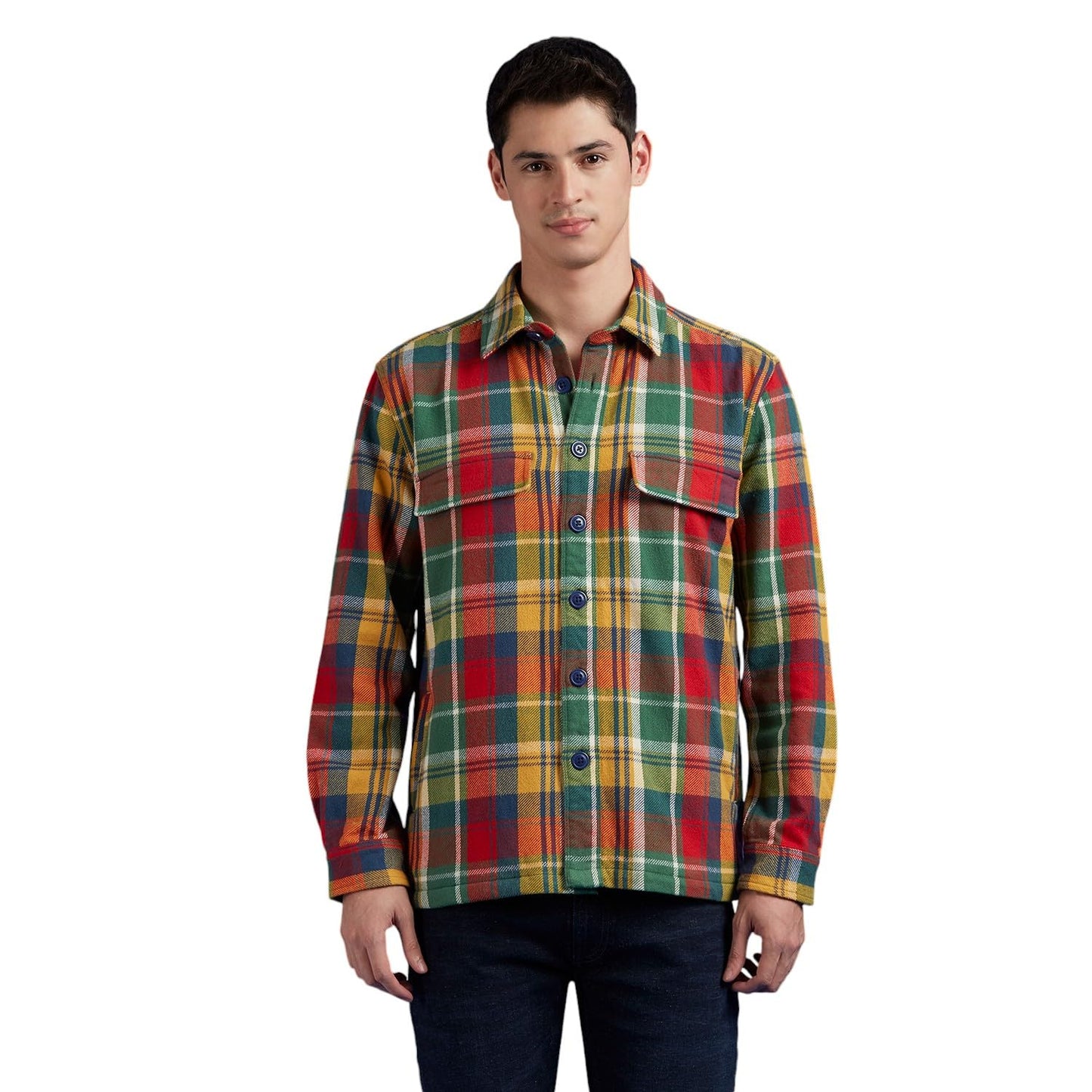 Pepe Jeans Men'S Oversized Fit Shirt (Pm308894_Red