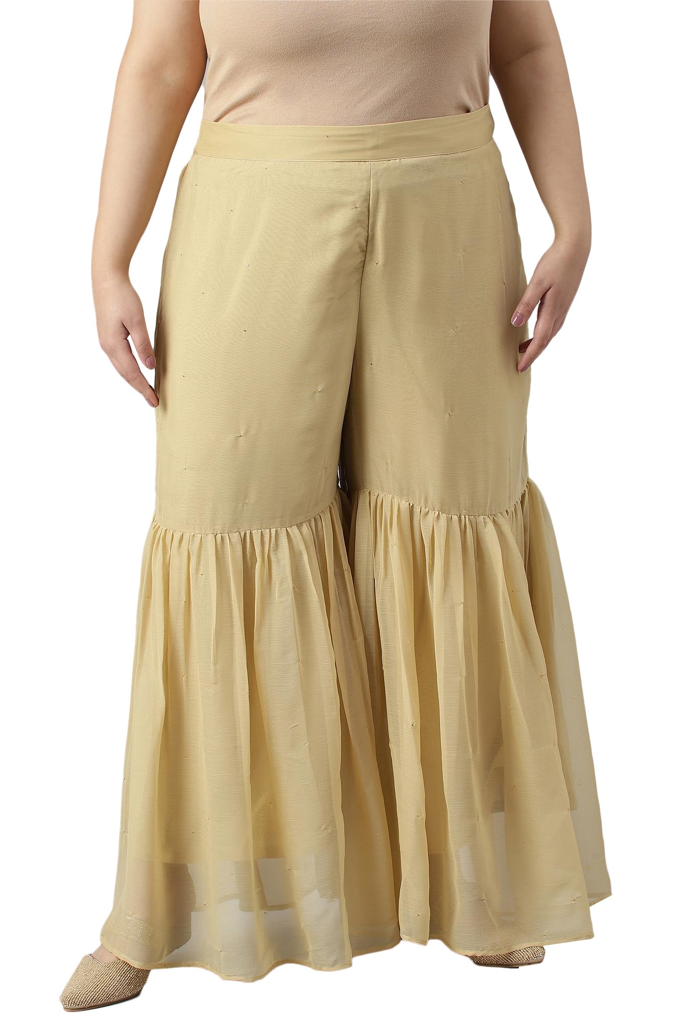 W Chiffon Strechable Sharara For Women | Chiffon Sharara For Women | W For Woman