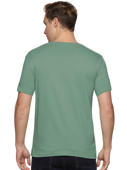 ADRO Men's Believe Design Printed T-Shirt (RNR-M-BVV-PT_Pista)