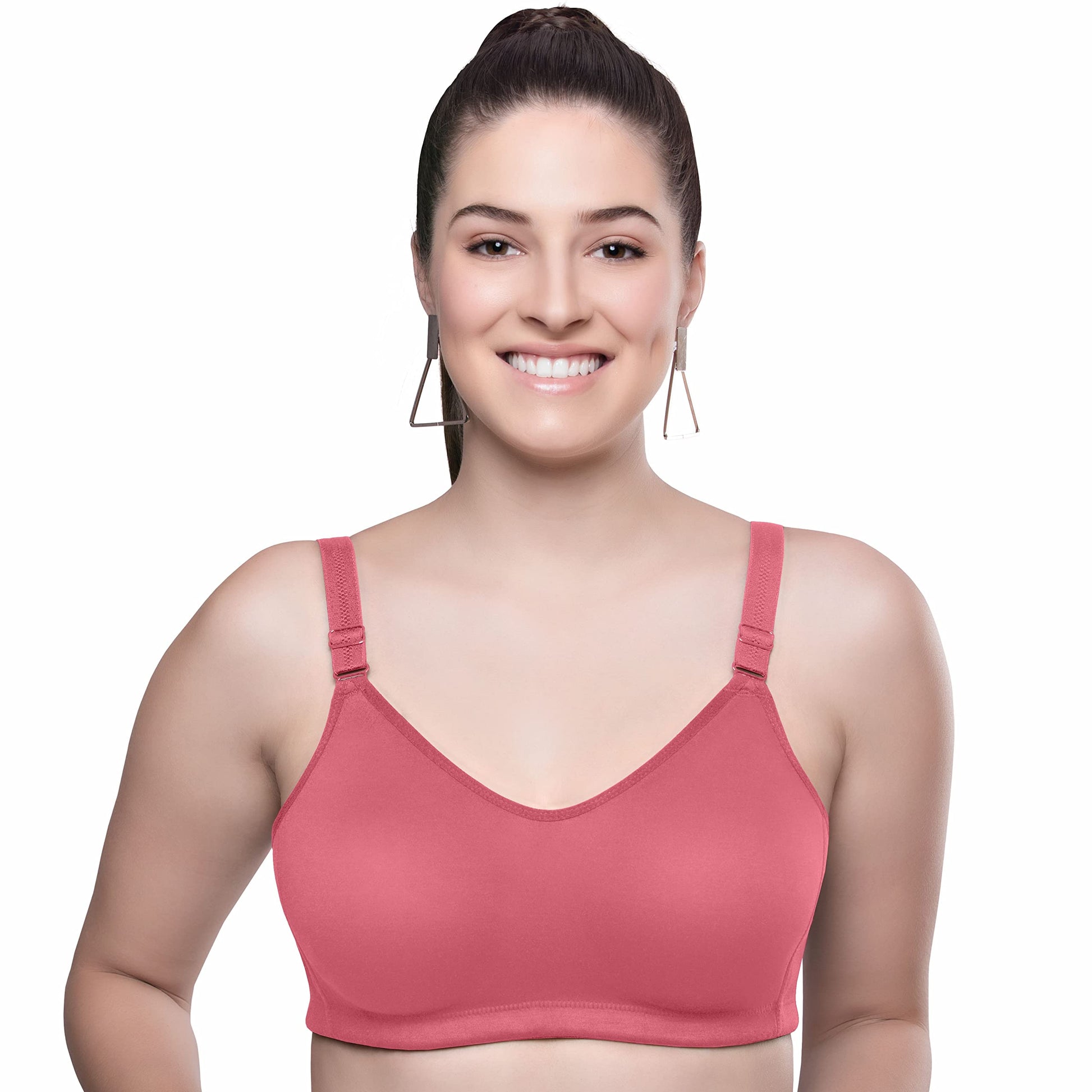 Trylo Riza Superfit WomenS Non Wired Non Padded Dual Layered Premium Fabric Bra Available In C To G Cups,Sizes 32 To 42 & Avail