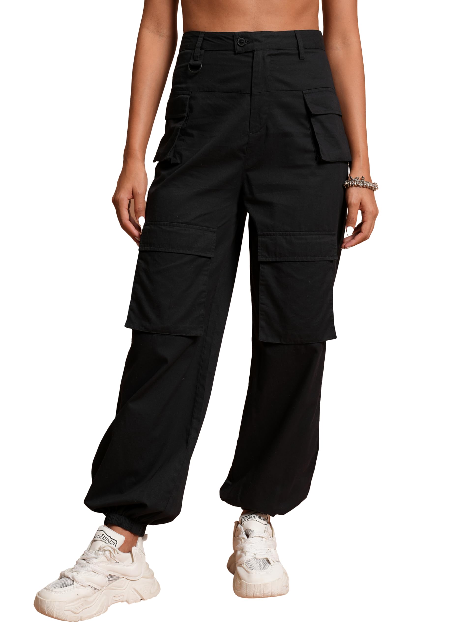 Ketch WomenS Regular Casual Pants (Khp0000016_Black