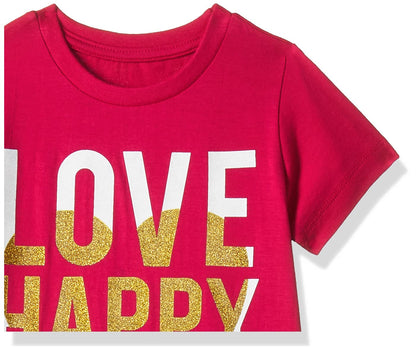 T2F Girls Cotton Printed Regular Fit Casual Dress