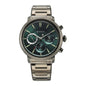 Titan Regalia Stellar Quartz Multifunction Green Dial Stainless Steel Strap Watch for Men-NS10012QM01/NT10012QM01