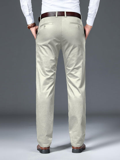 AVANOVA Regular Classic Design for Business and Formal Occasions (Mens Stretch Dress Pants 126_Beige
