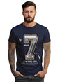 Peppyzone Mens Regular Fit T-Shirt (PZ-Number-9910_Navy Blue2