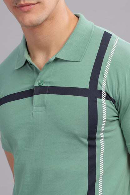 ADRO Regular Fit Polo T-Shirt for Men| Printed Polo T-Shirt | Cotton Polo T Shirt Also in Plus Size|Pnop24-L1-Ptnbwh