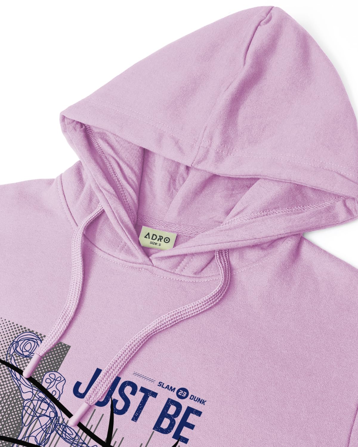 ADRO Basketball Design Hoodie for Men, 320 GSM Soft Cotton Hoodies, Long Lasting Printed Hoodie | Mens Hoodies | Sweatshirt for