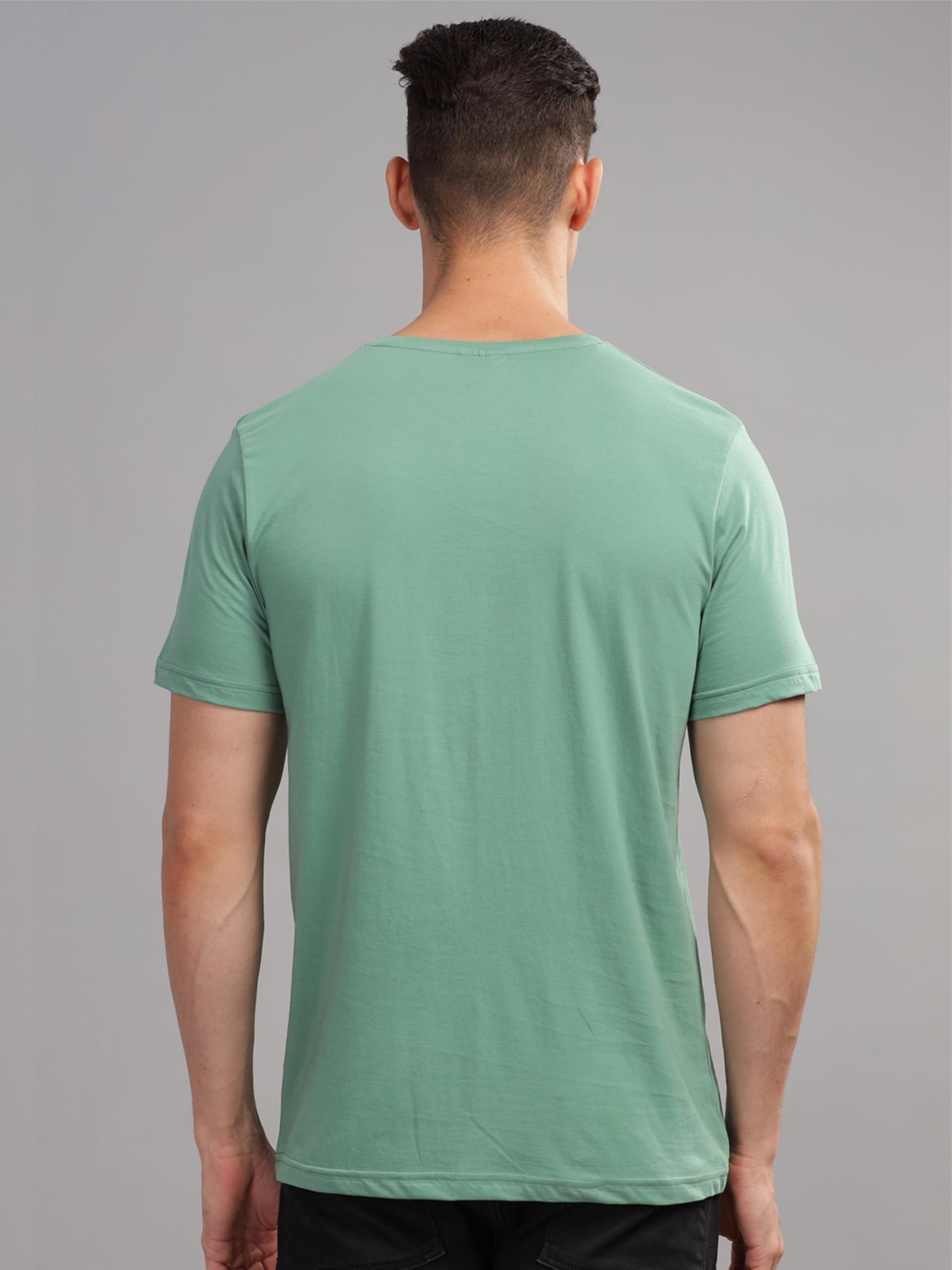 ADRO Mens Printed T Shirt - Premium Cotton Graphic Printed Tshirt - Pista T-Shirt - RN24-FECT-PT