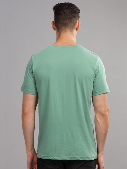 ADRO Mens Printed T Shirt - Premium Cotton Graphic Printed Tshirt - Pista T-Shirt - RN24-FECT-PT