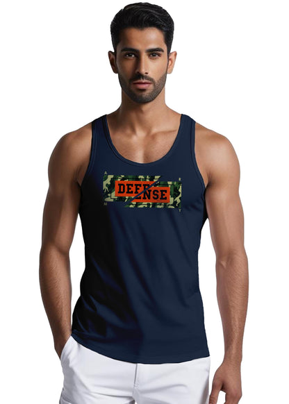 Peppyzone Mens Printed Regular Fit Vest (TT-ArmyP-1092_Navy Blue4