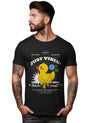 Peppyzone Mens Regular Fit T-Shirt (PZ-Trendy-2125_Black