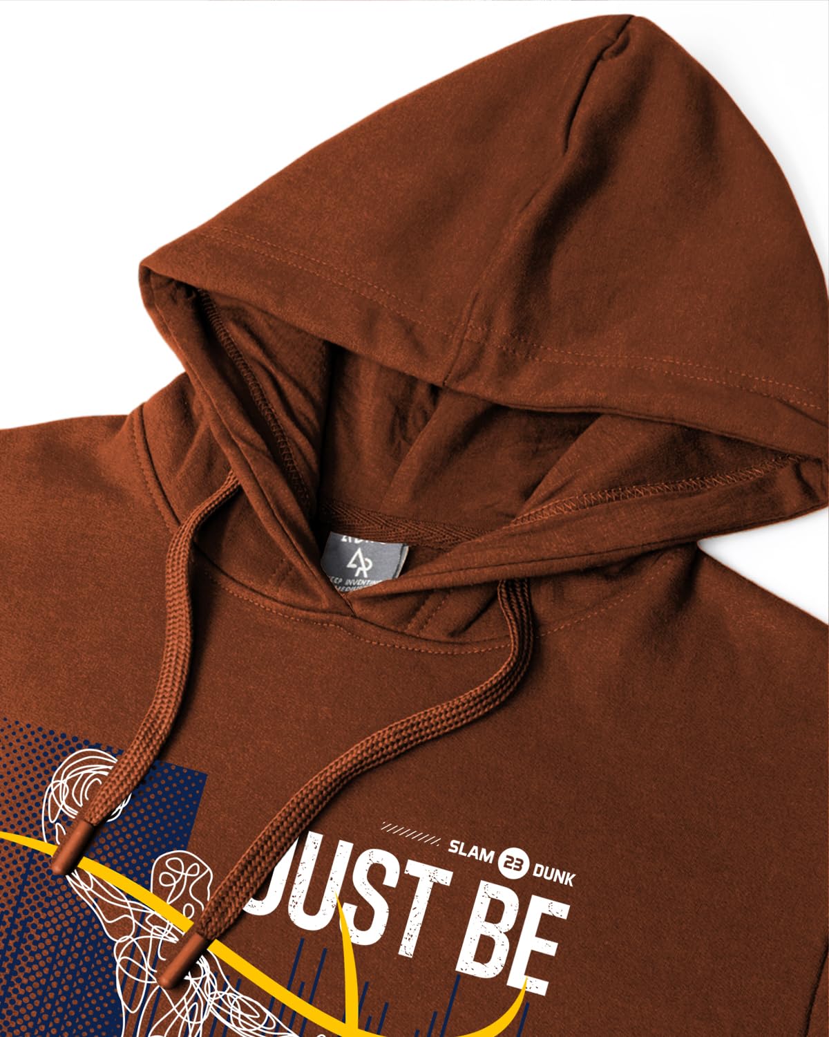 ADRO Basketball Design Hoodie for Men, 320 GSM Soft Cotton Hoodies, Long Lasting Printed Hoodie | Mens Hoodies | Sweatshirt for