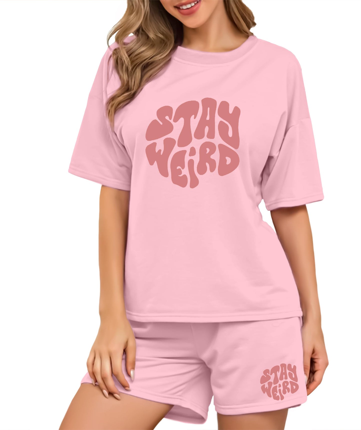 SHODOX Womens Cotton Blend Printed Tshirt and Short Co-ords Set (Pack of 1)