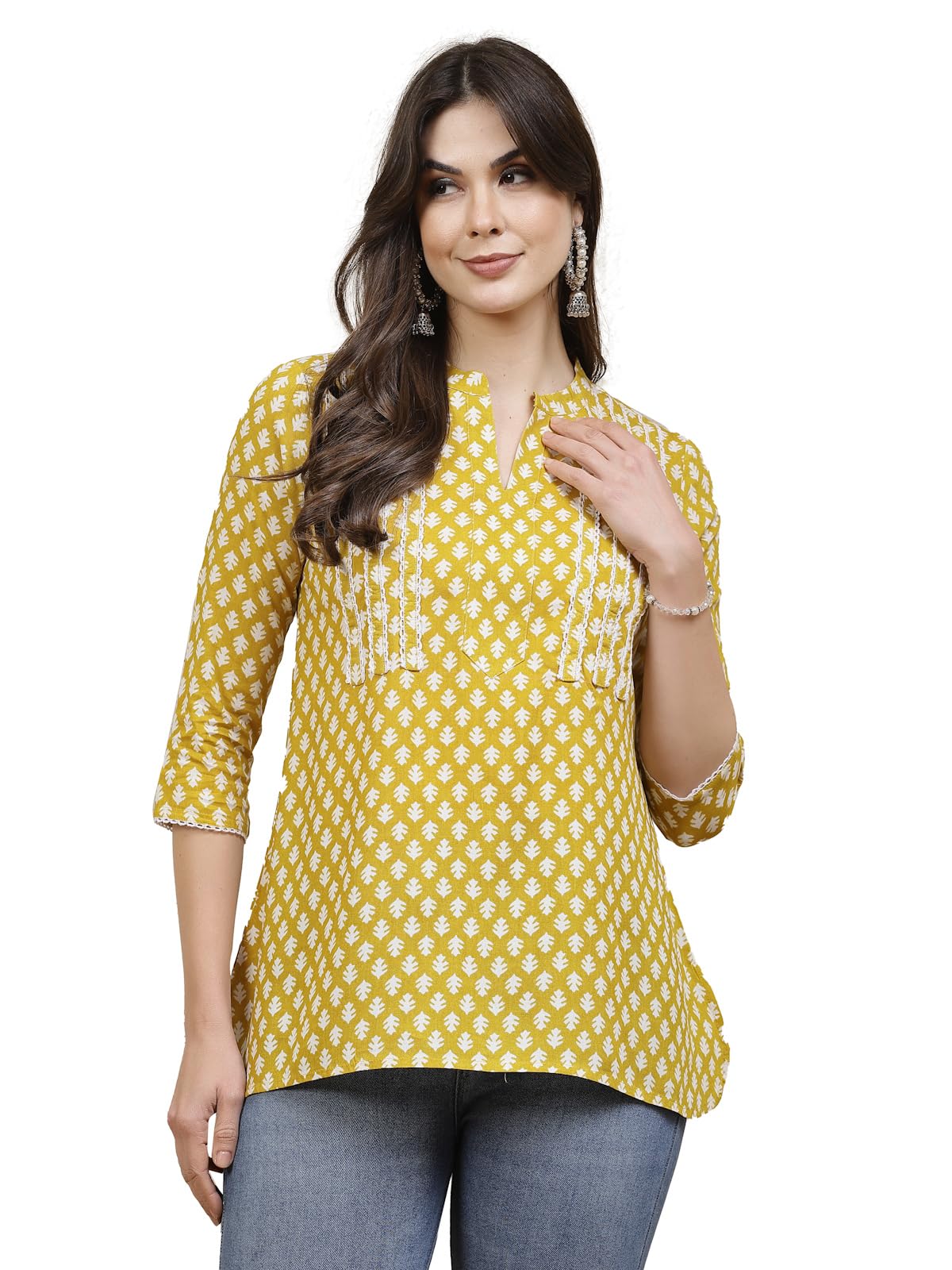 Stylum Womens Ethnic Motif Printed Rayon Empire Top