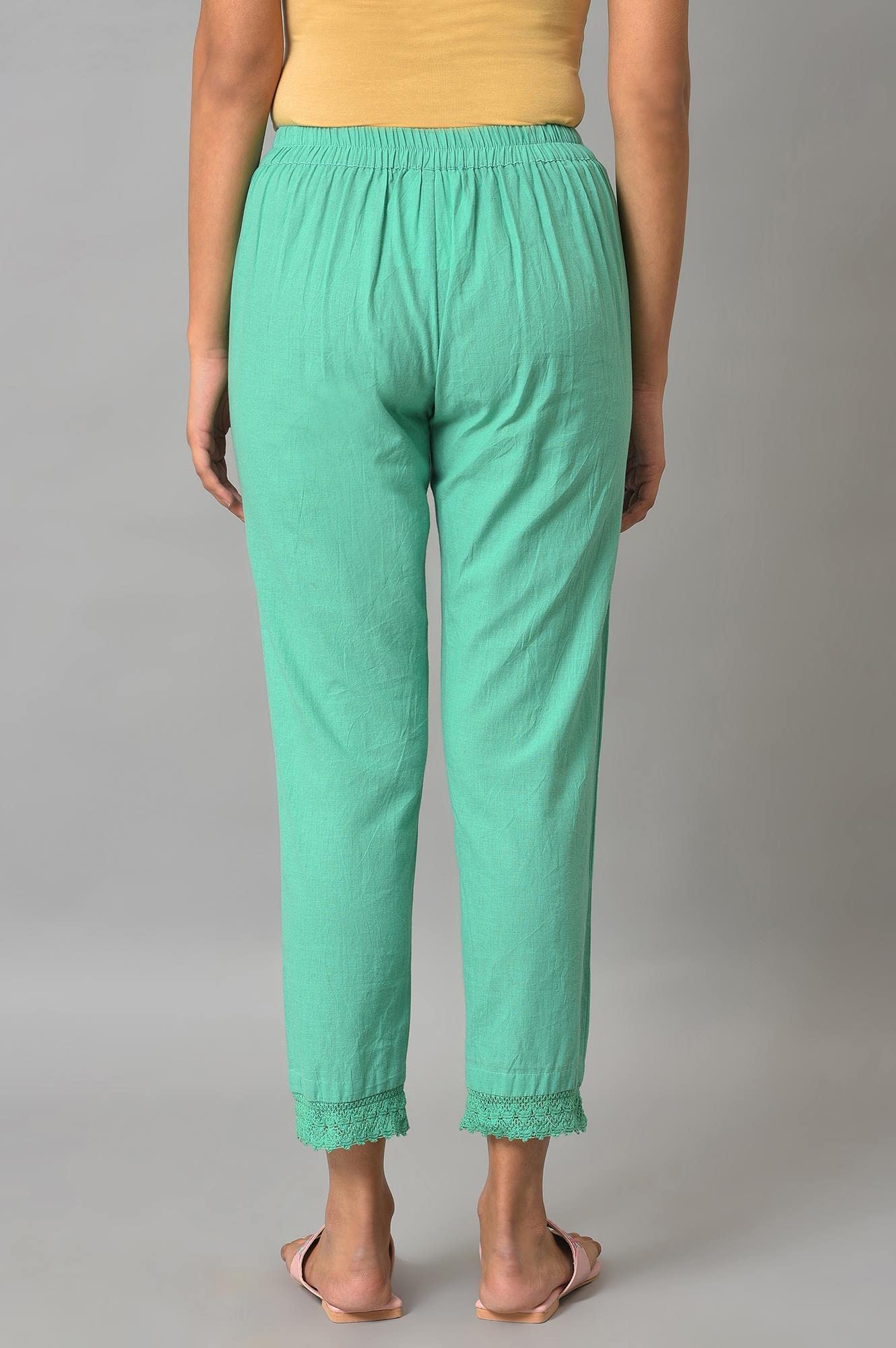 Aurelia Pure Cotton Strechable Trouser For Women | Ankle Length Trouser For Women | Pure Cotton Trouser For Women | Pants For Wo