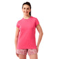 Enamor Womens Solid Slim Fit T-Shirt (E047_Raspberry