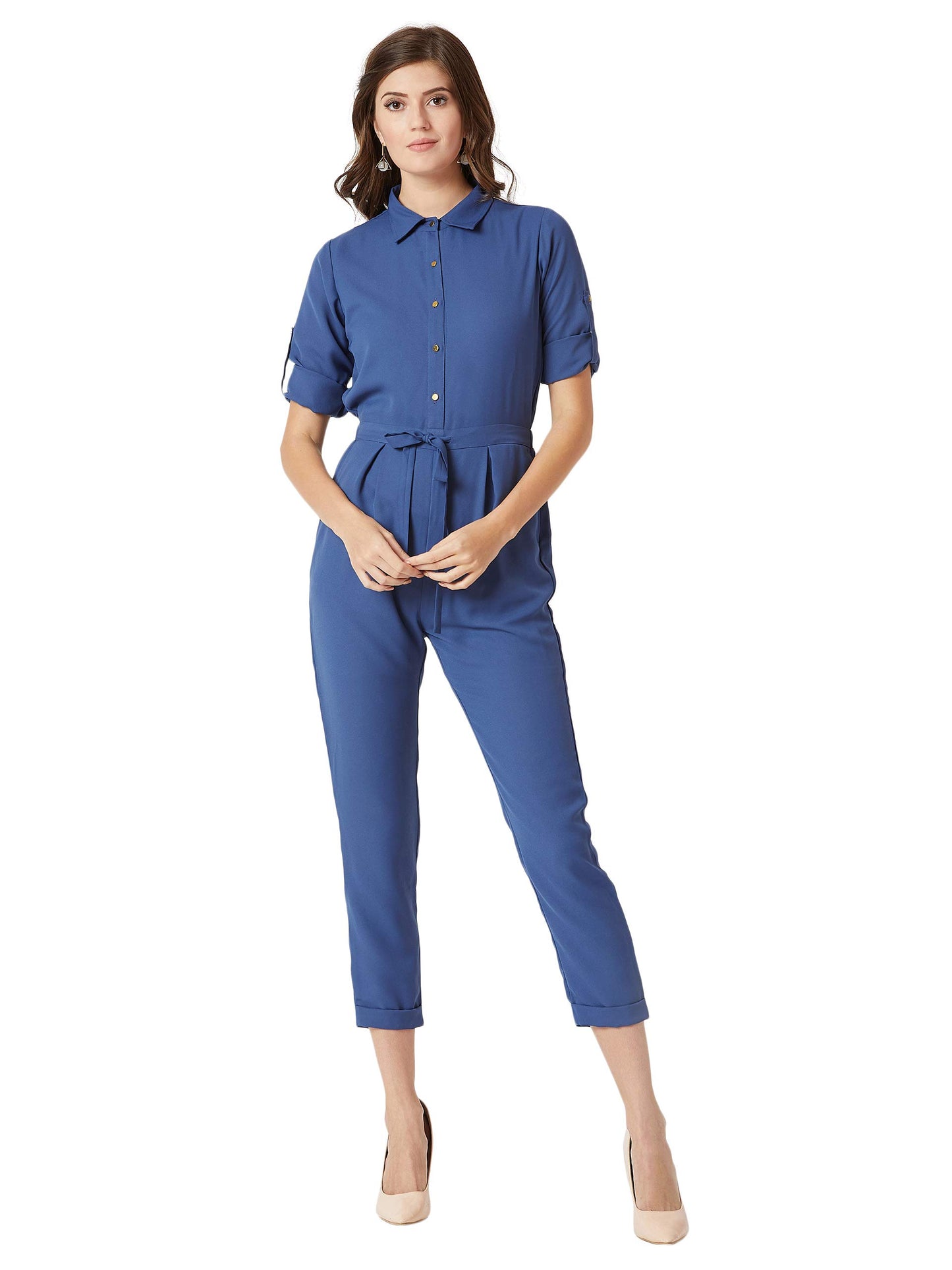 Miss Chase WomenS Crepe Jumpsuit(Mcaw18D12-09-206-04,Azure Blue,Medium)