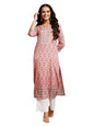 Libas WomenS Crepe Printed Straight Kurta (26535_Pink