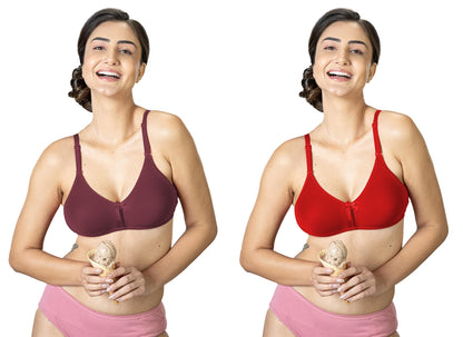 Lyra 516 Flora Mesh Ladder Moulded Premium Cotton Bra