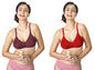 Lyra 516 Flora Mesh Ladder Moulded Premium Cotton Bra
