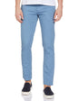 The Indian Garage Co Men Slim Fit Solid Mid-Rise Stretchable Chinos Steel Blue
