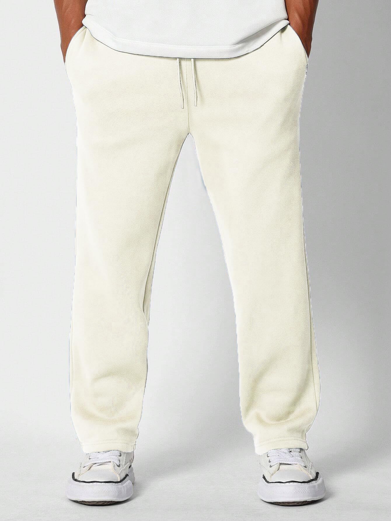 Nobero MenS Straight Sweatpants (1M-Bwjg-R0149_Cannoli