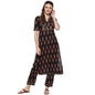 Idalia Printed Straight Cotton Kurta With Pant Set - Ethnic Kurta Set For Women, Great For Wedding & Festive Occasions, Calf Len