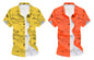 Kadiyu BoyS Lycra Blend Shirt With Half Sleeves Round Collar Neck Botton Down Closure Printed Pattern Relaxed Fit And Standard