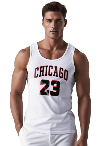 Peppyzone Mens Printed Regular Fit Vest (TT-Bulls23-891_White3
