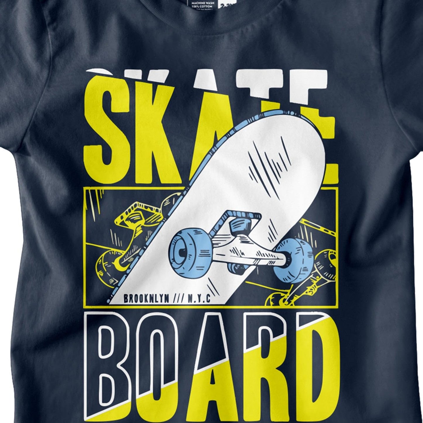 Bon Organik Boys Regular Fit T-Shirt (BON12180_Navy Blue
