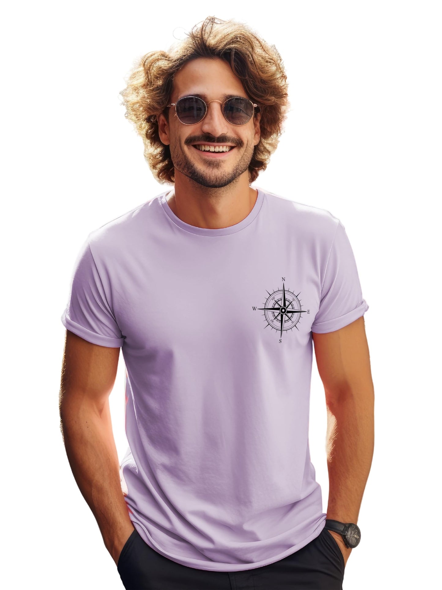ADRO Tshirt for Men | Printed T Shirt for Men | 100% Cotton Tshirt | Graphic Printed T-Shirt | Chest Printed Tshirt | Unisex Tsh