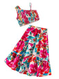 TAGAS Girls Flower Print Top & Skirt || fancy dress for girls || party dress for girls