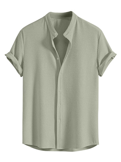 Greciilooks MenS Regular Fit Shirt (Gl-Ms-6249_Green