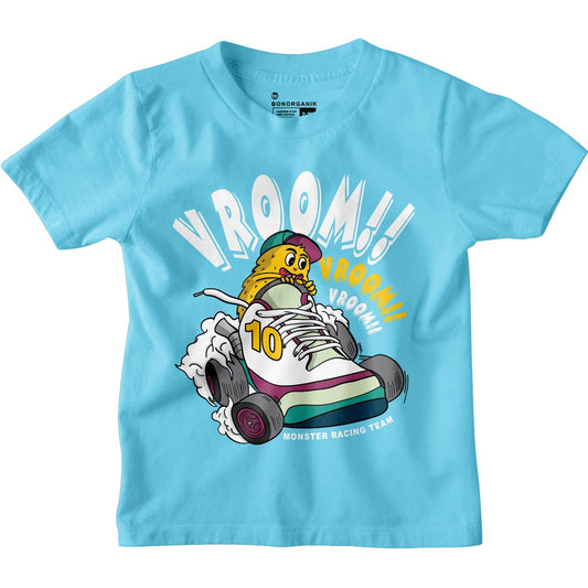 Bon Organik Boys Regular Fit T-Shirt (BON12163_Blue