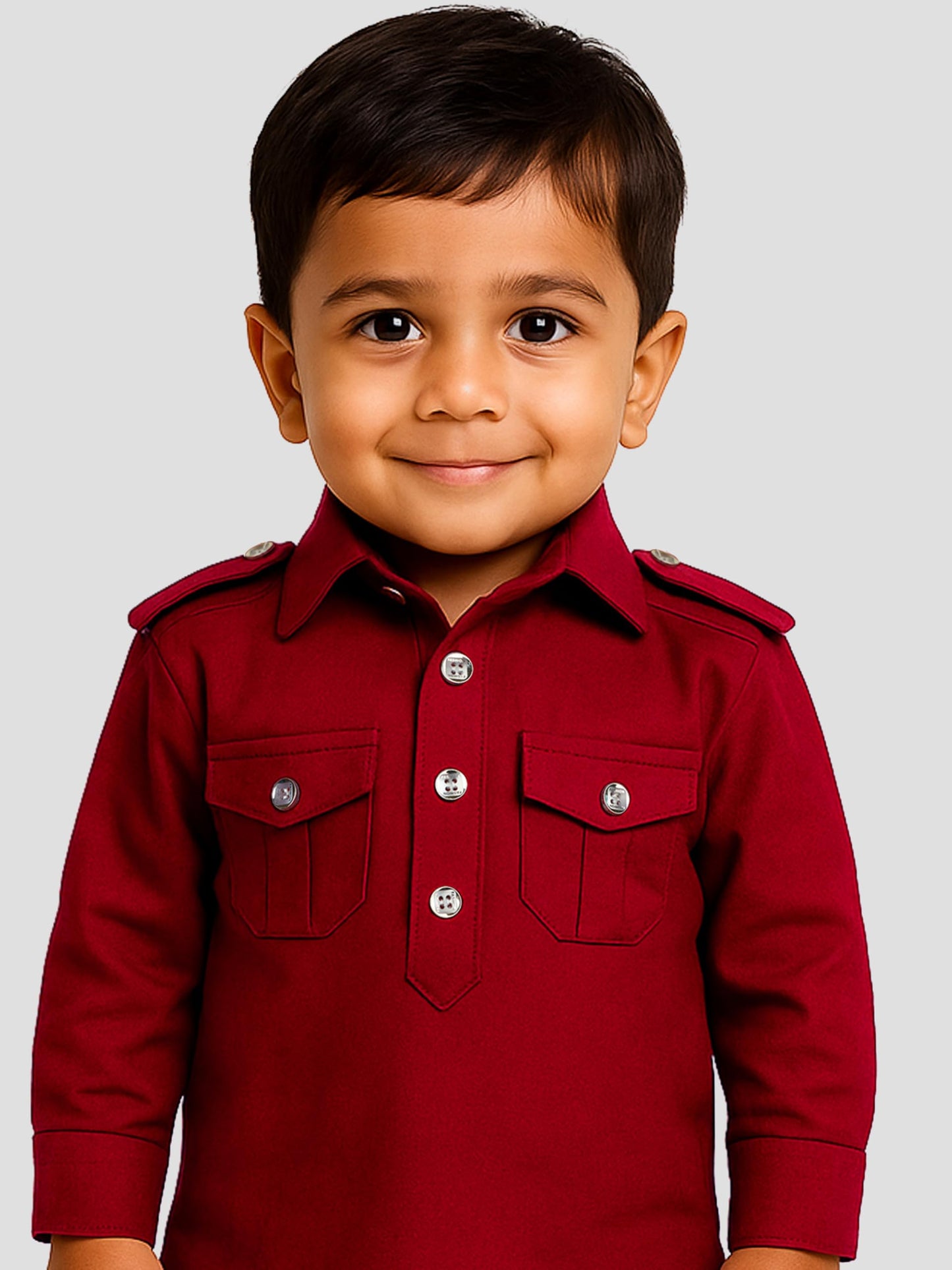 Vastramay Boys Pathani Khan Suit Set  Soft Cotton Fabric With Patiala Pyjama  Perfect For Holi & Eid