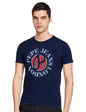 Pepe Printed Cotton Slim Fit Mens T-Shirt (S22Trossssipind003, Blue, Large)