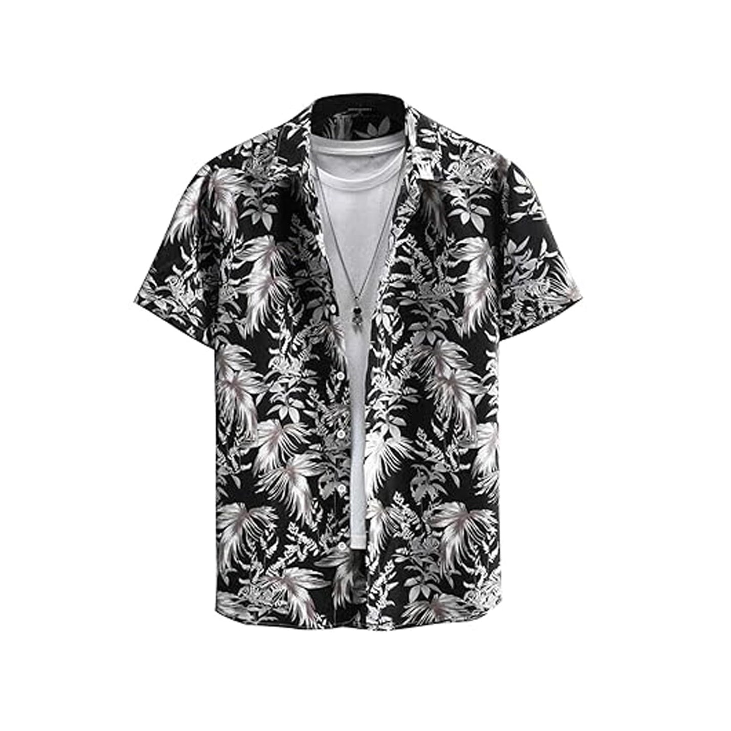 Rebelify Half Sleeve Printed Shirts For Men Regular Fit Printed Spread Collar Casual Shirt Lycra Fabric With Combo Shirt (Pack O