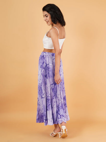 Kzully Crepe WomenS Skirts Purple