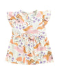 BUMZEE Baby Girls Knee Length Frock Off White - 12-18 Months