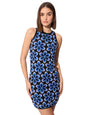 The Souled Store Jacquard Knit Dress: Cosmos Women And Girls Sleeveless Acrylic Knit Dress