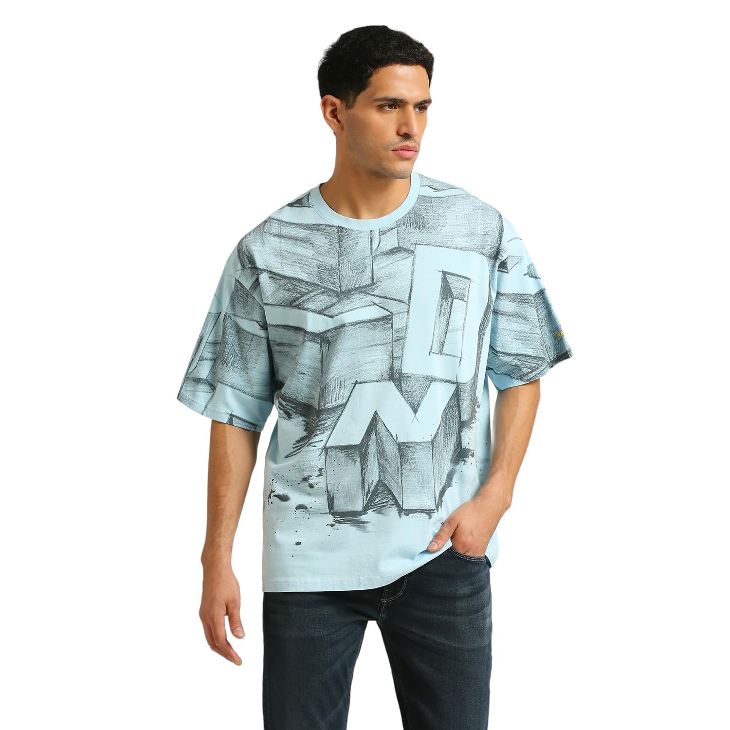 Titus Sr Typographic Printed Oversized Tee