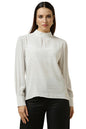 Allen Solly Women Regular Fit Striped Formal Full Sleeve Top