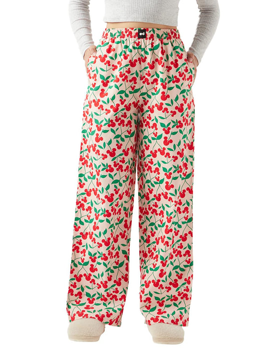 Bewakoof Womens All over printed Regular Fit Poplin Pyjama_645095_Pink_L