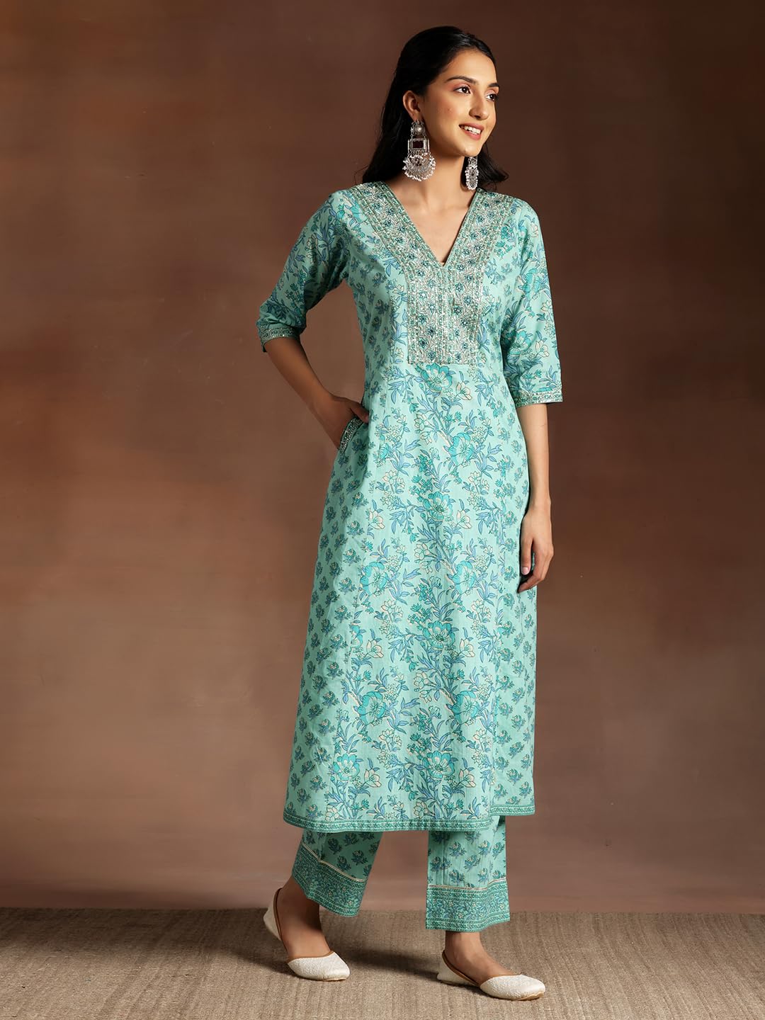 Libas WomenS Pure Cotton Kurta Set (358120R