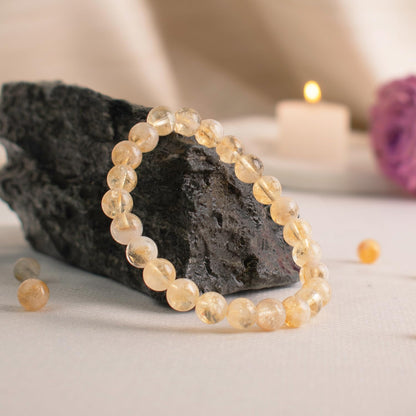 Astrotalk Citrine Bracelet | Merchants Stone for Prosperity & Clarity | Boost Self-Belief, Focus & Abundance | Astrology Bracelet for Women & Men | Citrine Stone for Success & Joy