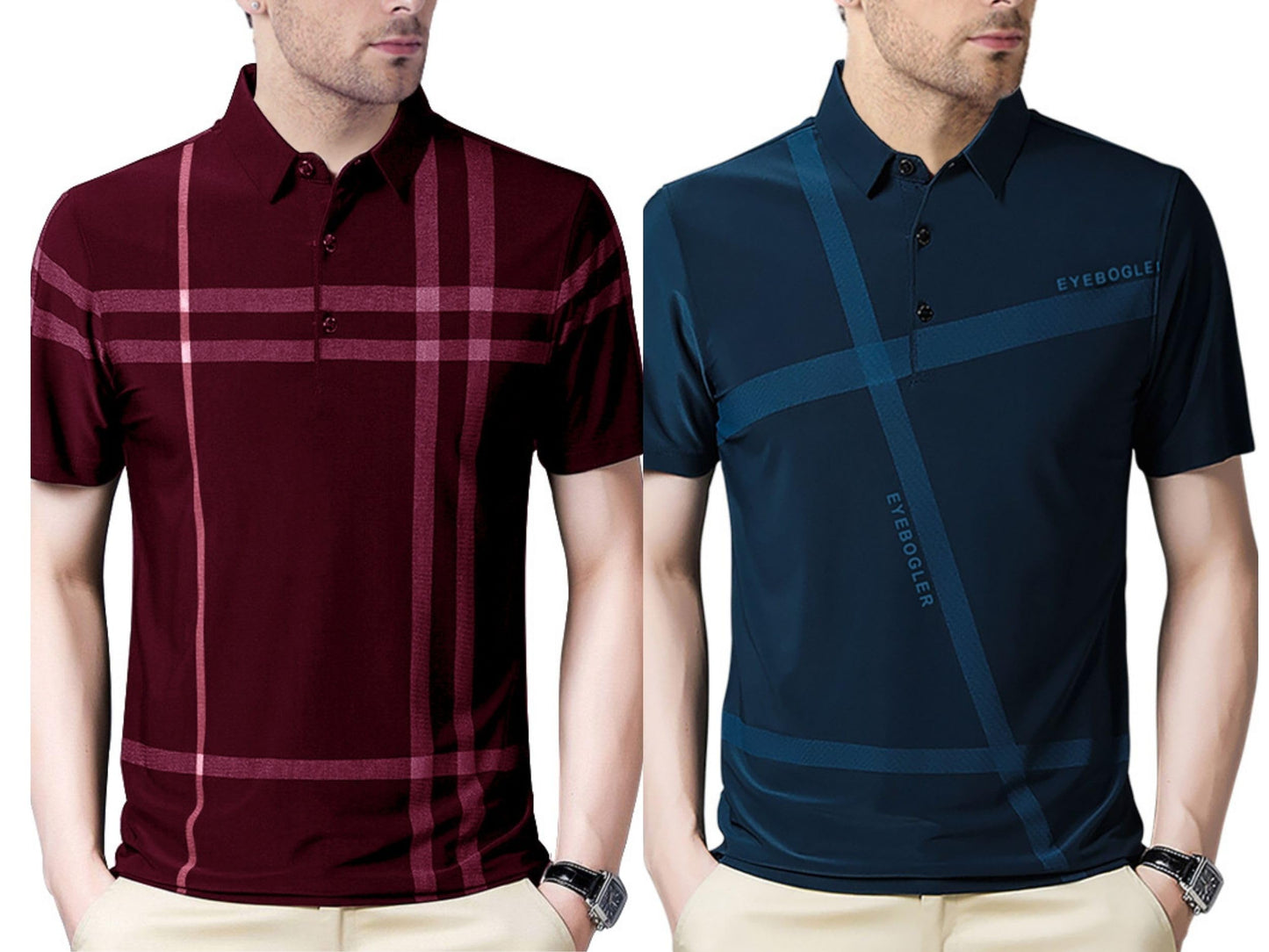 Noble Monk MenS (Combo Pack Of 2) -Regular Fit Polo T Shirt |Half Sleeves |Collar Tshirts |Casual Tshirt