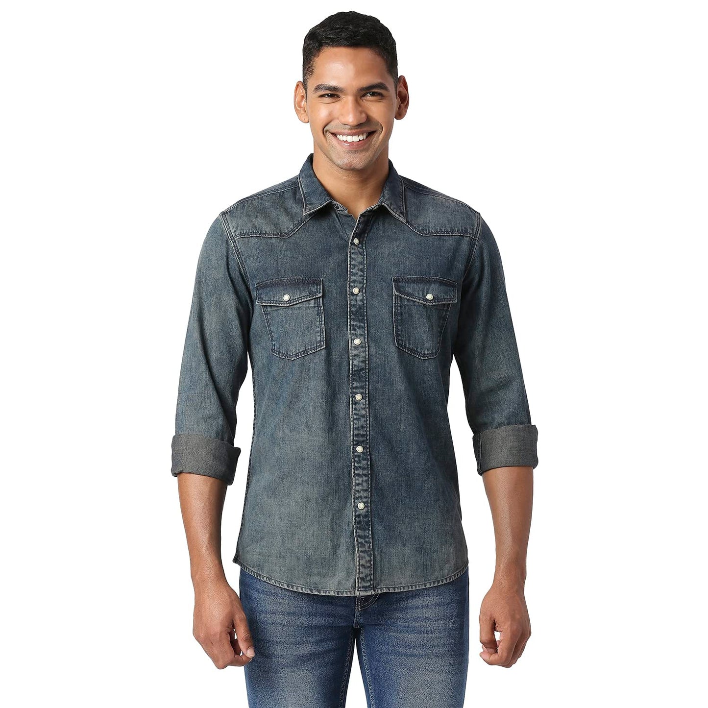 Pepe Jeans MenS Regular Fit Shirt (Pm308127Ca0000Xxl_Dk Wash