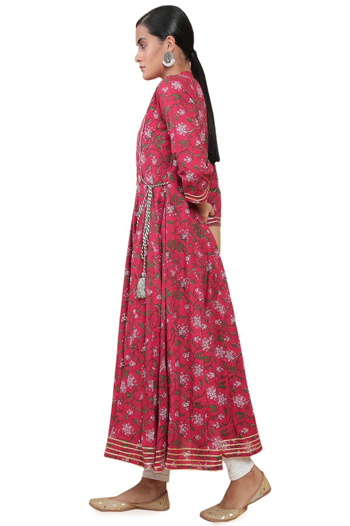 Soch Women Maroon Printed Kurta