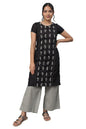 Aurelia Black Embroidered Kurta & Palazzo Set