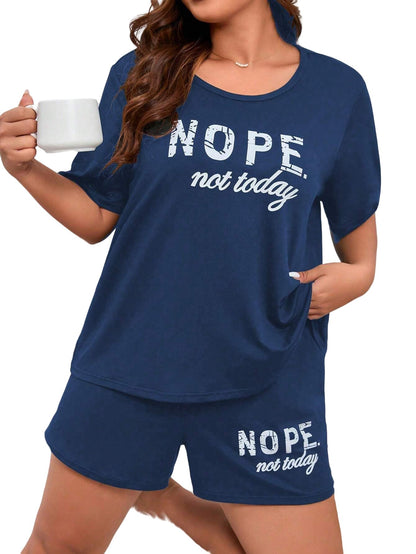 SMOWKLY Womens Cotton Half Sleeve T-Shirt & Short Pyjama Set || Printed Top & Shorts Nightsuit Pair for Women || Casual Two-Pie